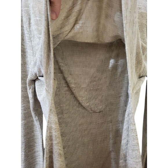 Bearsland Maternity XL Nursing Top Long Sleeve Oatmeal Layered Stretch F11.1 - Picture 6 of 13